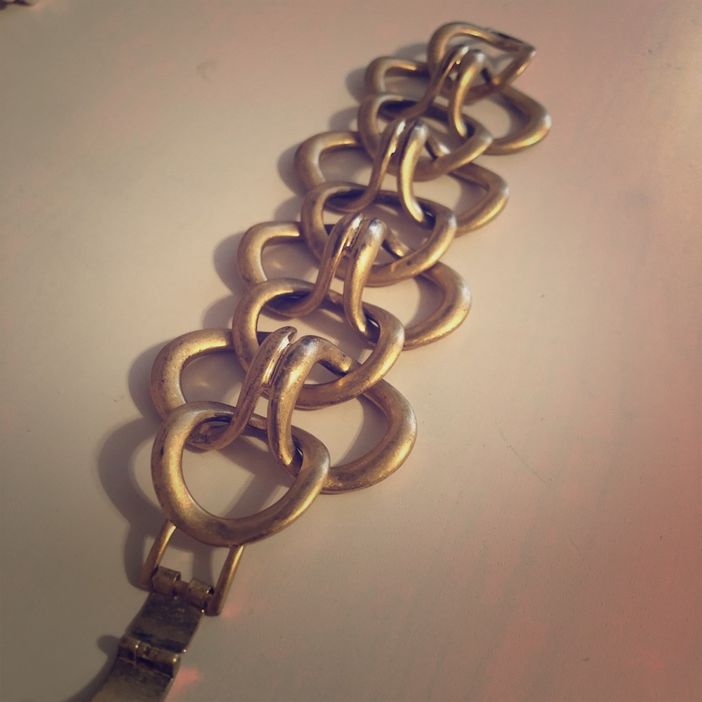 Gold link bracelet